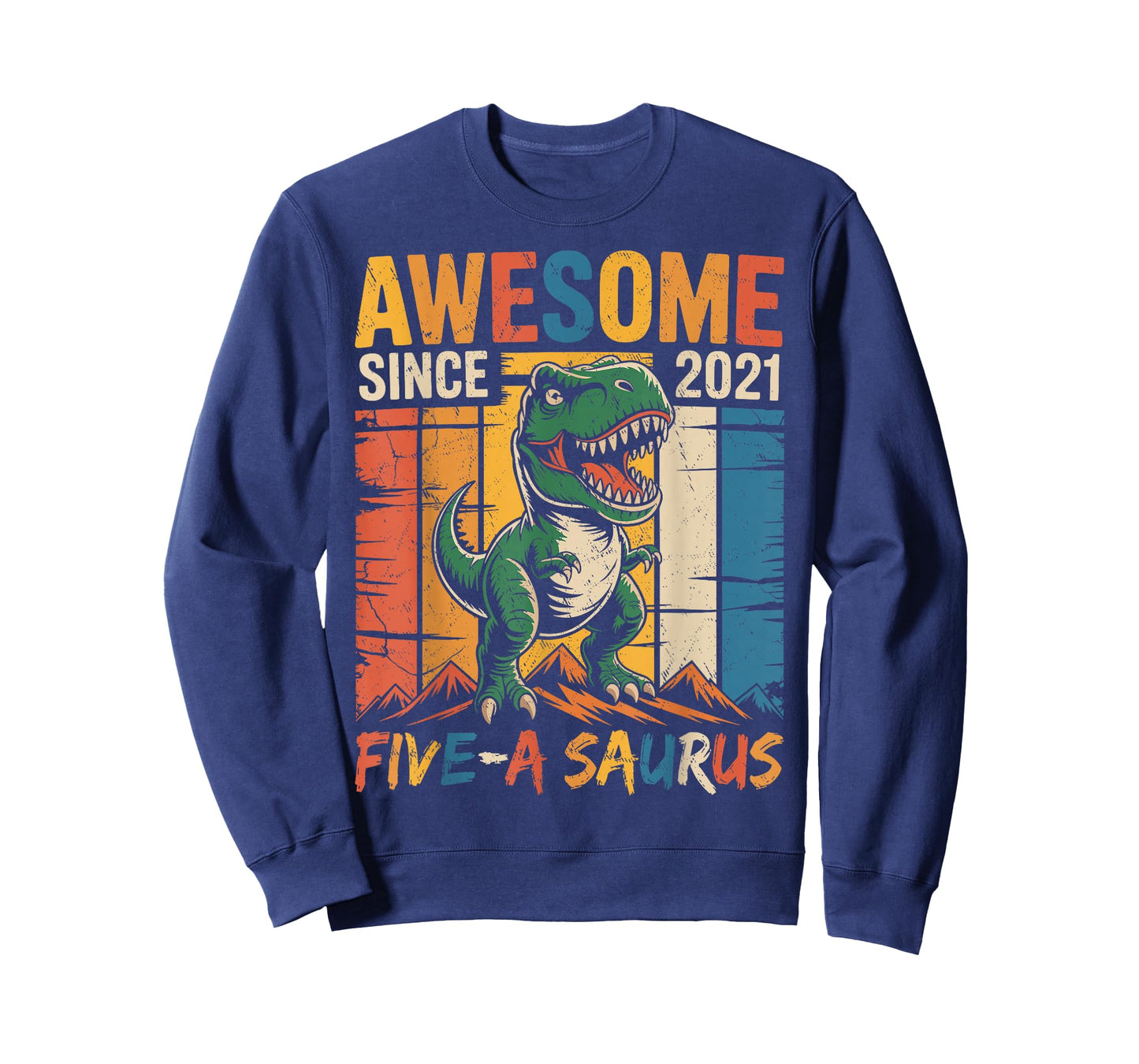 5 Year Old Dinosaur 5th Birthday Five Saurus Boys Kids T-Shirt