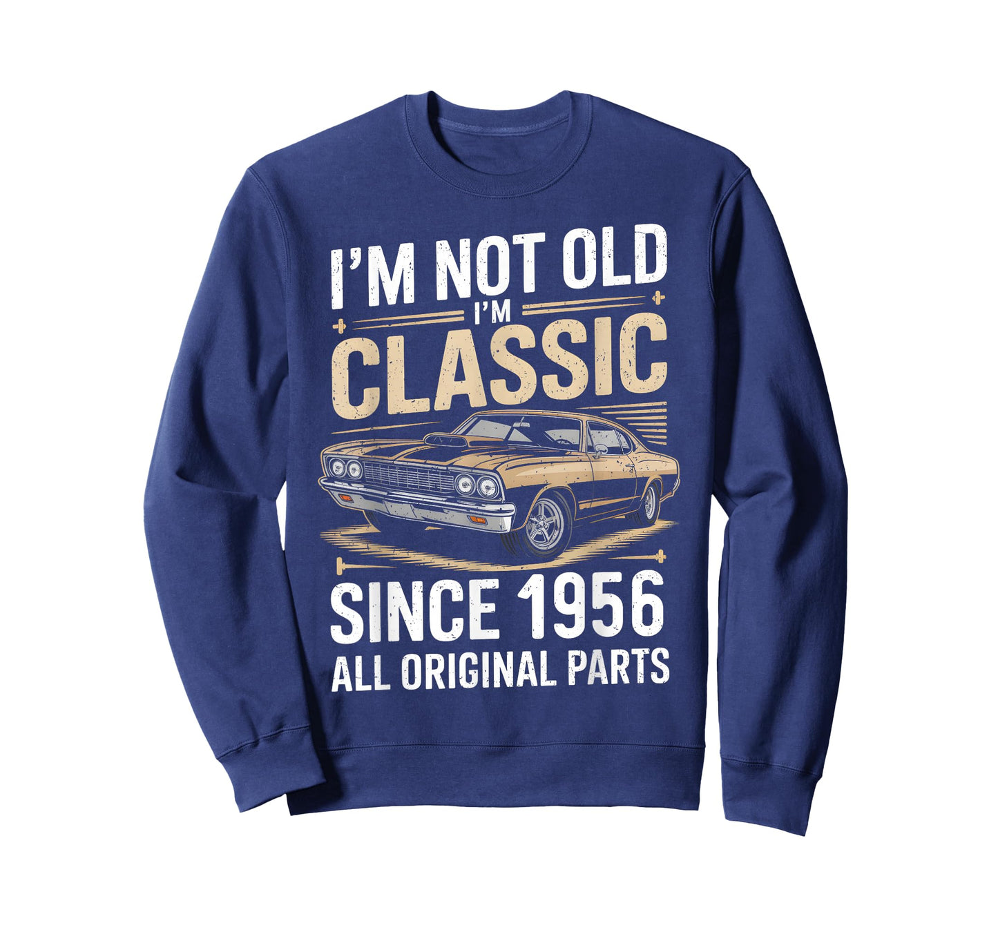 Funny 70th Birthday Classic Vintage Car Men 1956 Birthday T-Shirt