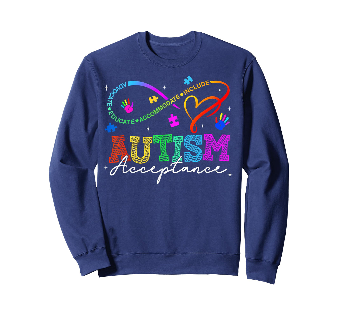 Neurodiversity Autism Awareness Rainbow Infinity Symbol T-Shirt