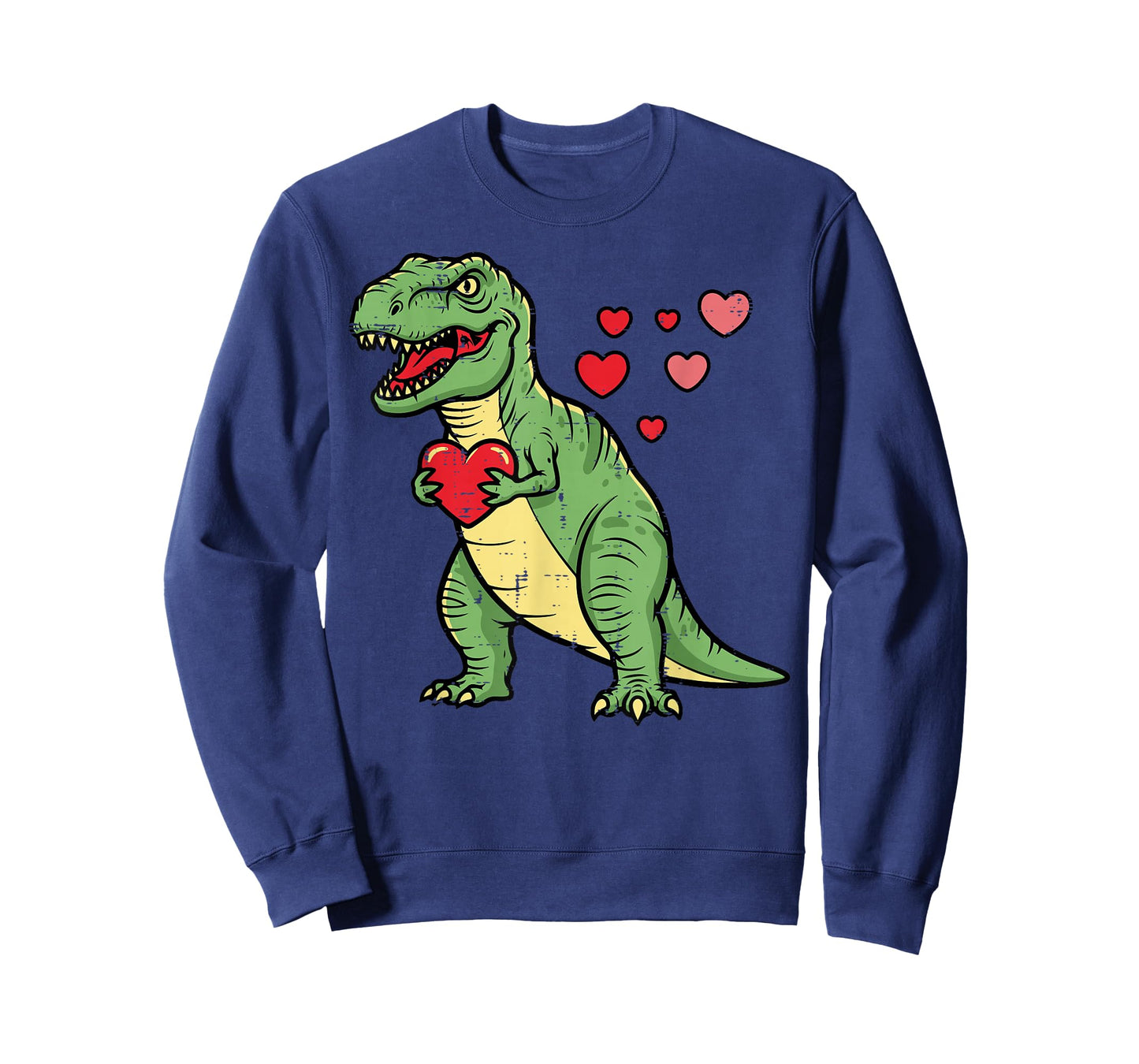 Valentines Day Dino Heart Funny Love Trex Boys Kids Toddler T-Shirt