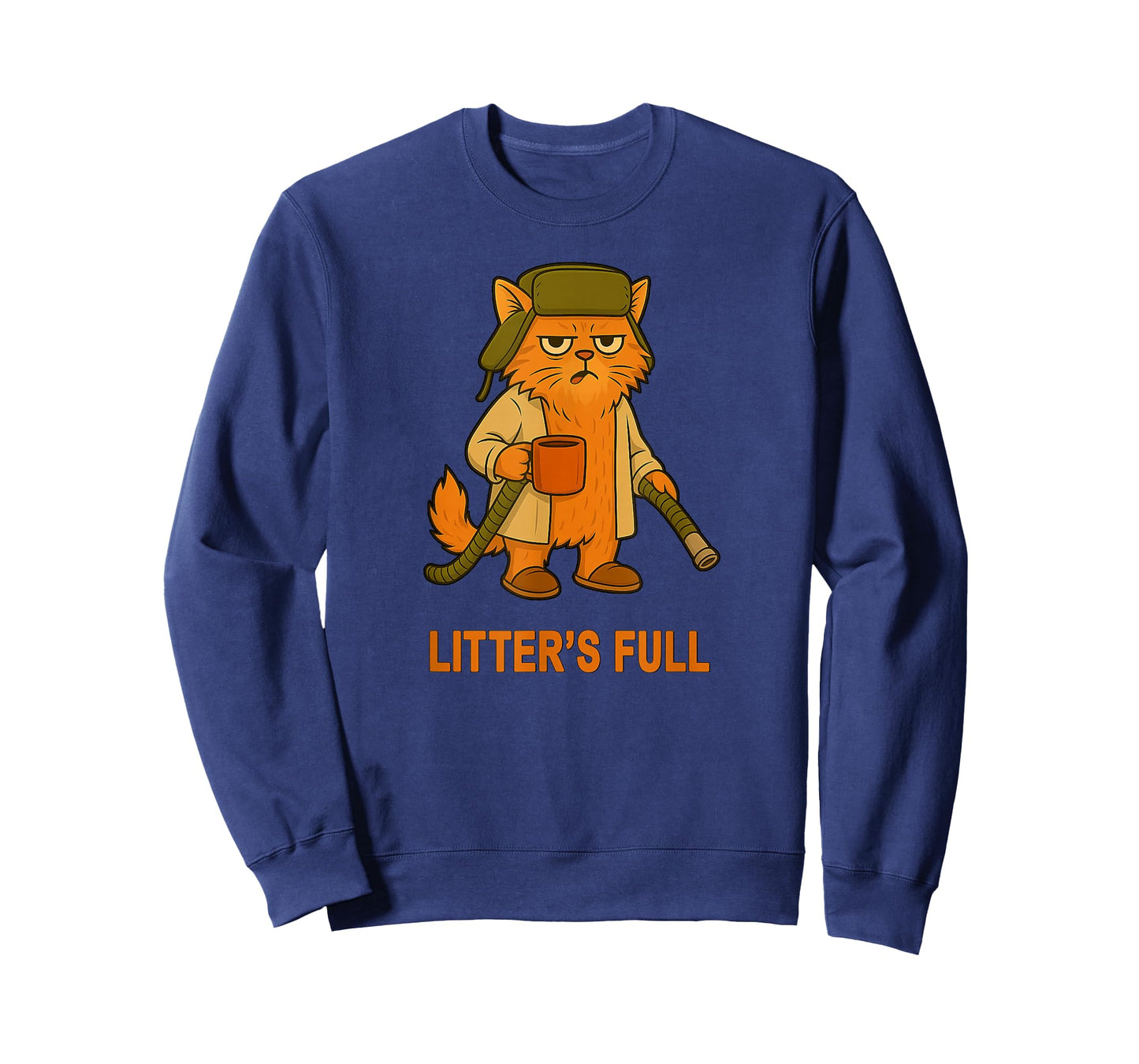 Litter’s Full Funny Cat Lover Feline Humor Christmas Vintage T-Shirt