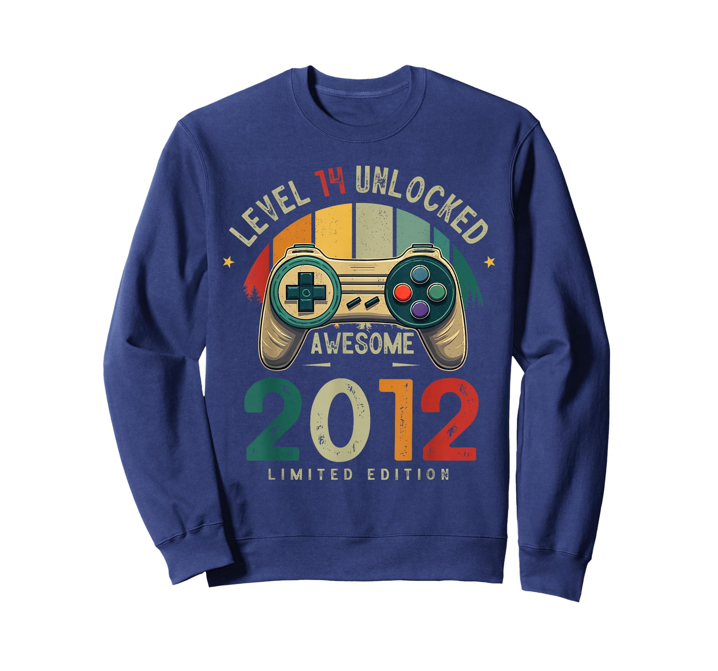 Level 14 Unlocked Awesome Since 2012 14th Birthday Gaming T-Shirt