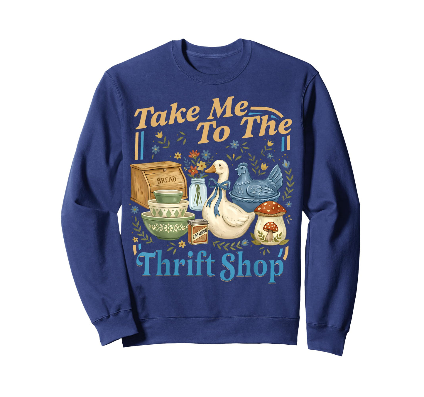 Take Me to The Thrift Shop Vintage Thrifting Kitchen T-Shirt