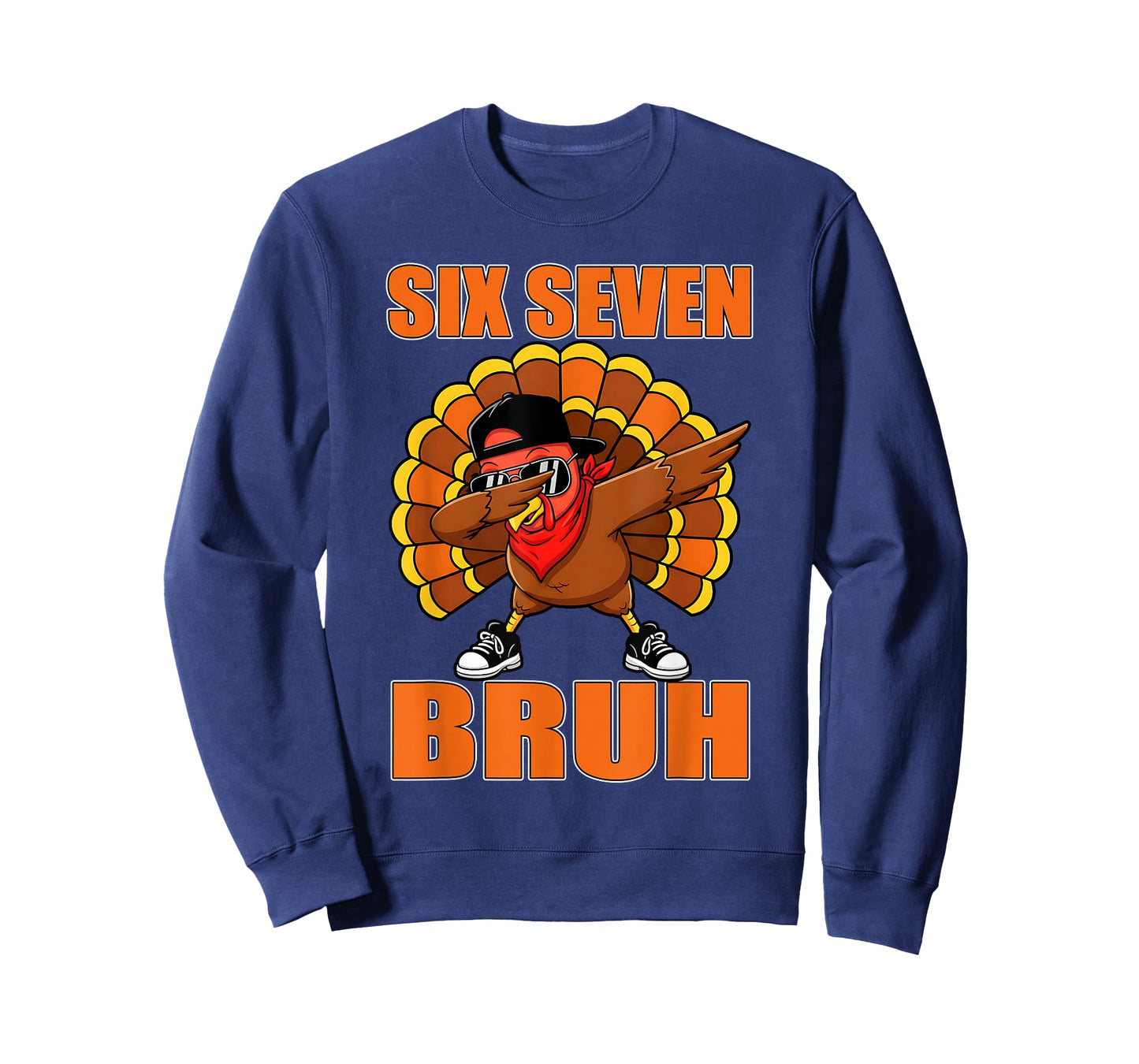Six Seven 67 Turkey Dabbing 6 7 Thanksgiving Men Boys Kids T-Shirt
