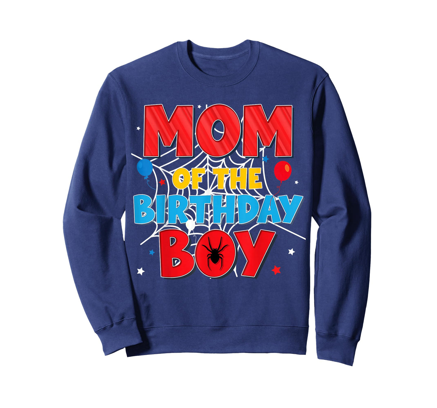 Funny Spider Web Family Matching Mom of The Birthday Boy T-Shirt