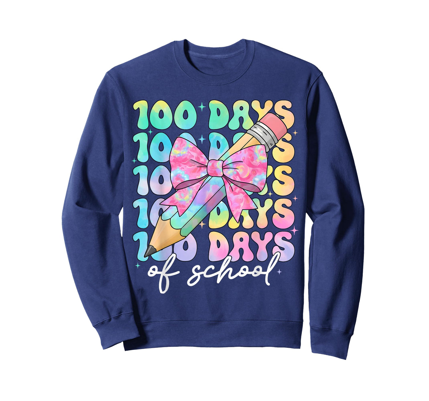 Girls 100th Day of School Teacher 100 Days of School Bows T-Shirt