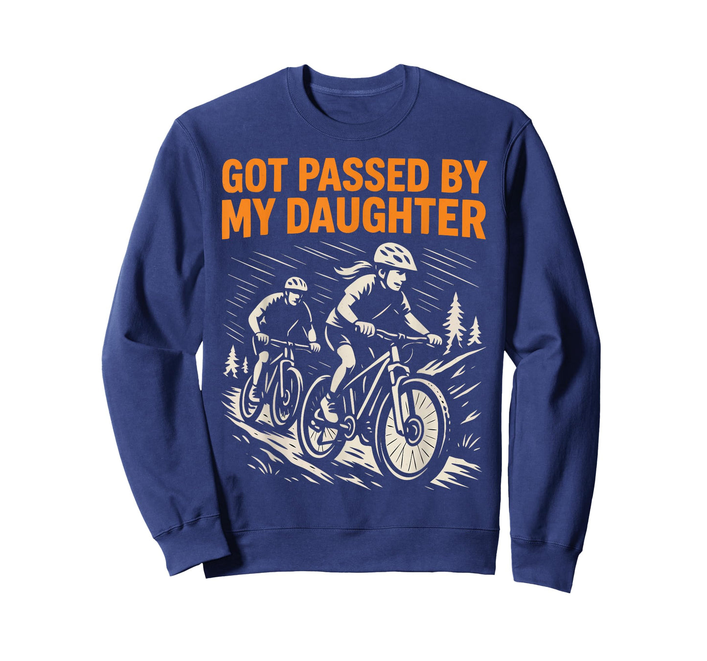 Got Passed by My Daughter Funny Biking T-Shirt