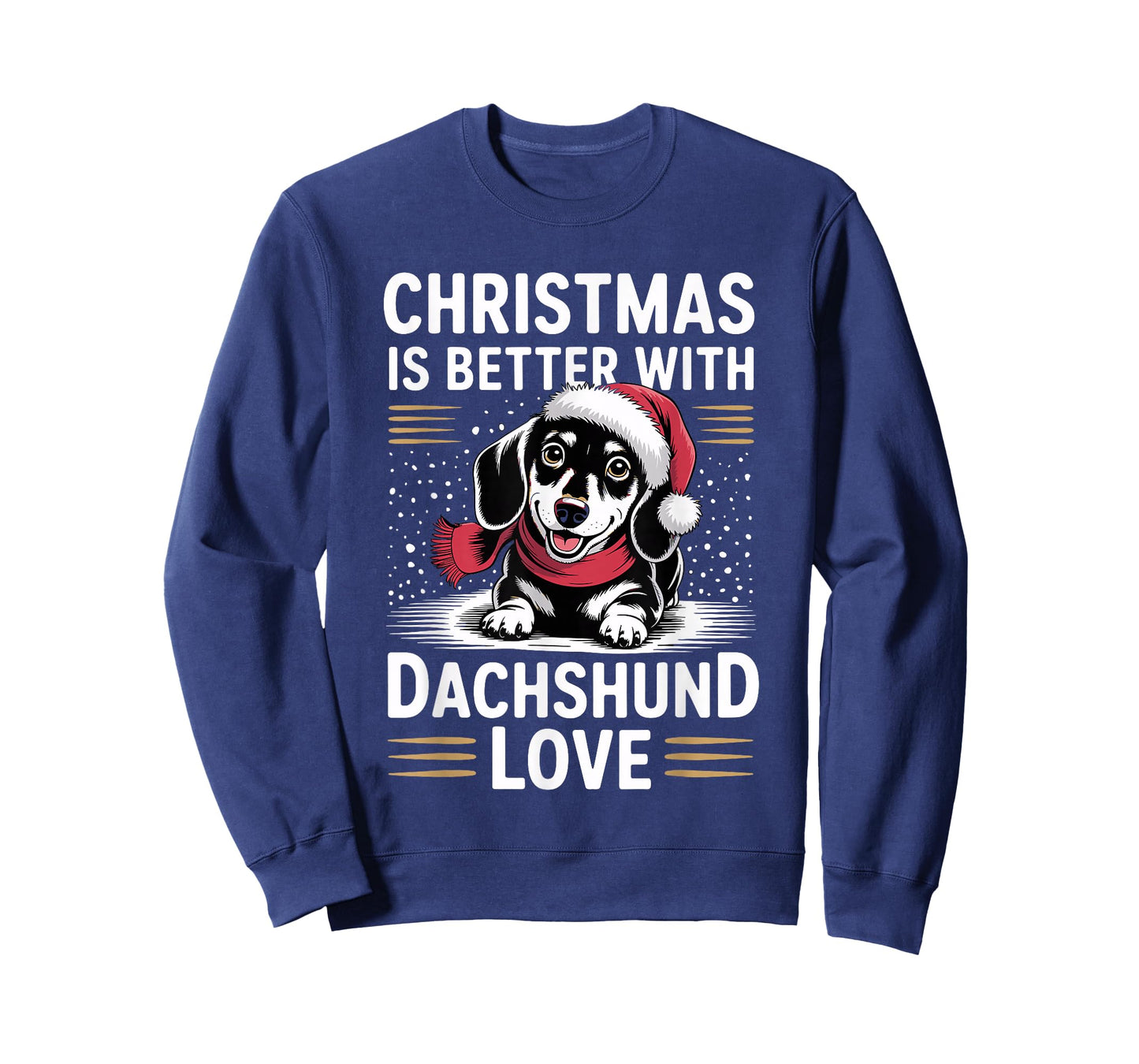 Cure Wiener Doxie Christmas is Better with Dachshund Love T-Shirt