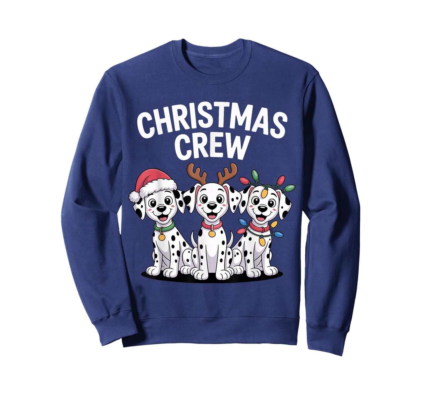 Christmas Crew Xmas Puppy Spot Dog Funny Christmas Dalmatian T-Shirt
