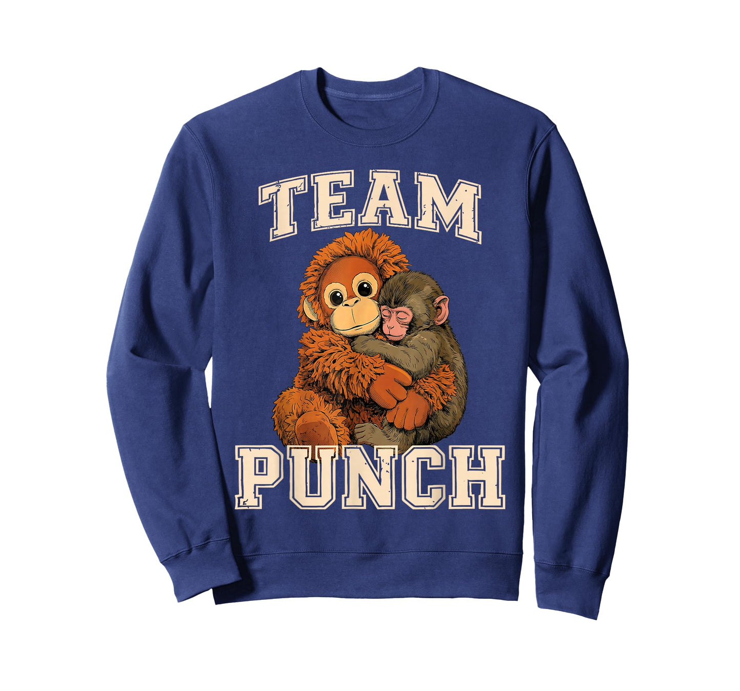 Baby Monkey Punch Team Punch Mama Monkey Hug Cute T-Shirt
