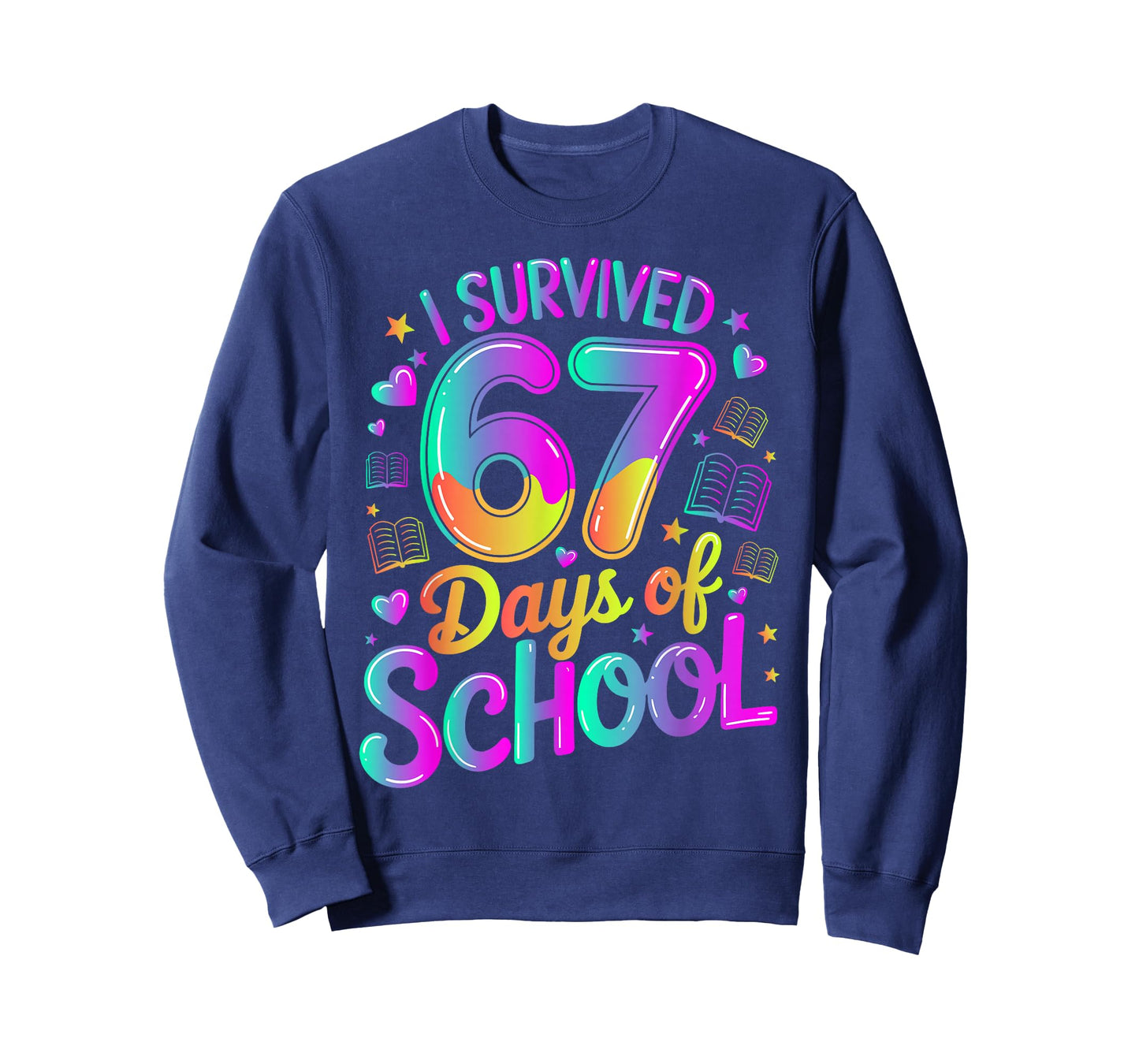 I Survived 67 Days of School Funny Meme Teacher Student T-Shirt