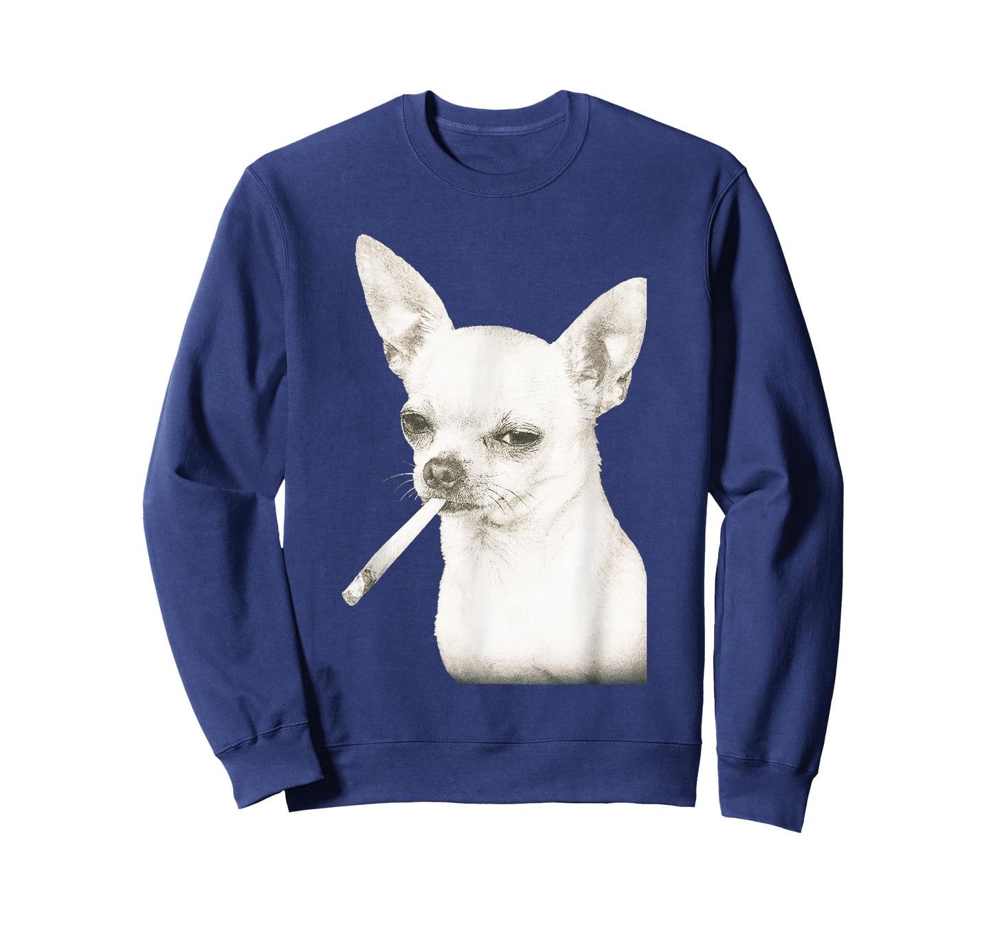 Funny Smoking Chihuahua Cigarette Gen Z Dog Meme Graphic T-Shirt