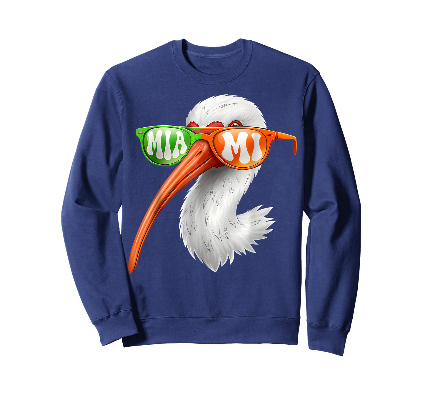 Vintage American White Ibis with Sunglasses for Men Women T-Shirt