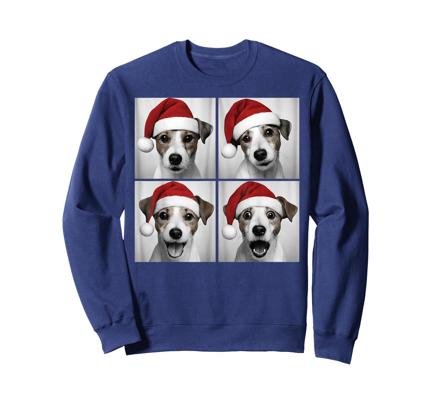 Funny Christmas Jack Russell Santa Dog Lover Photo Booth T-Shirt