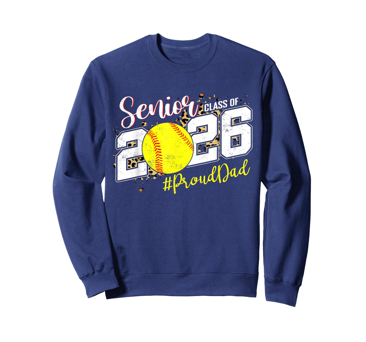 Proud Senior Dad Class of 2026 Softball Graduation T-Shirt