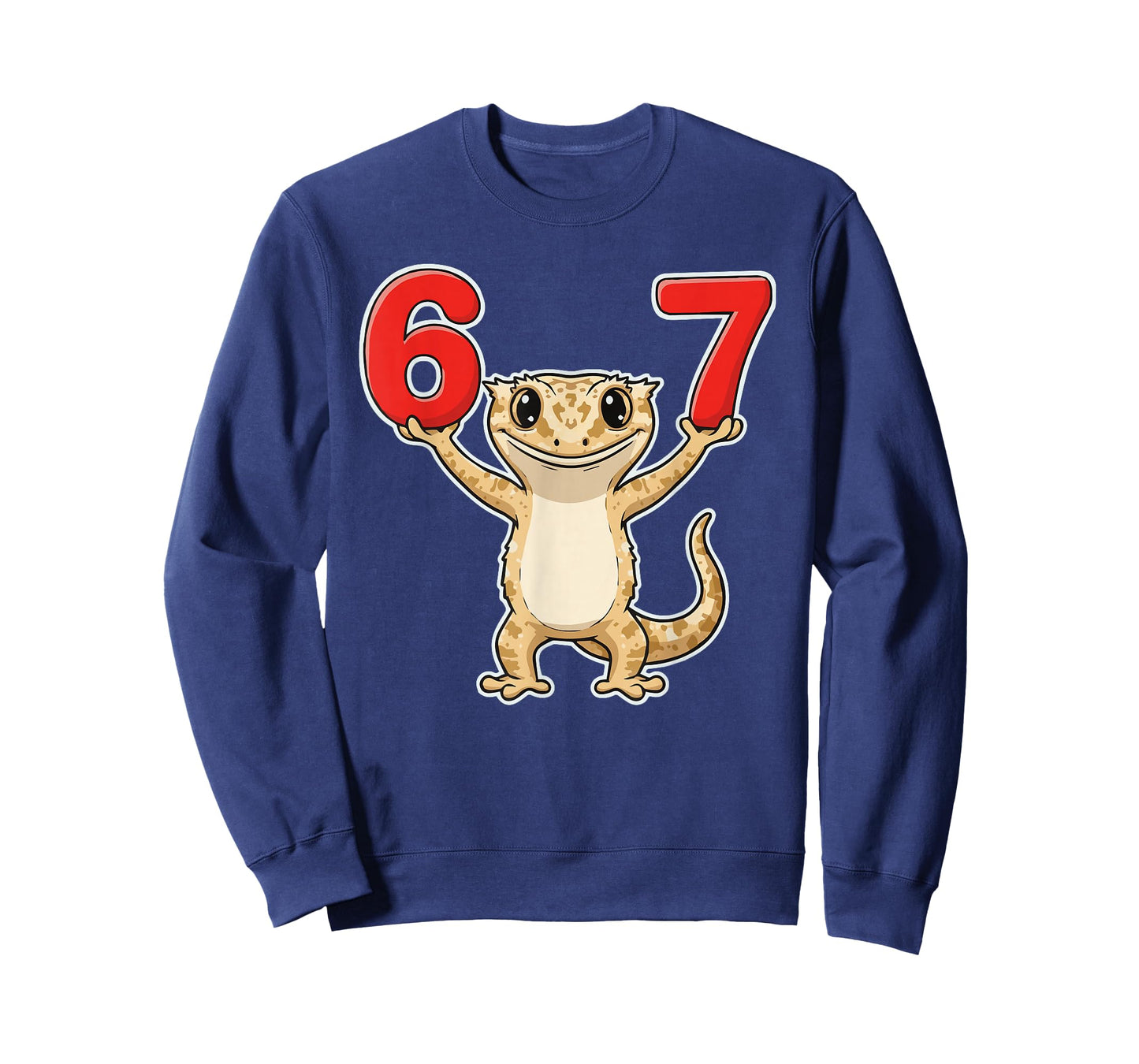 67 Funny Crested Gecko Six Seven 6-7 Meme Gen Z Humor T-Shirt