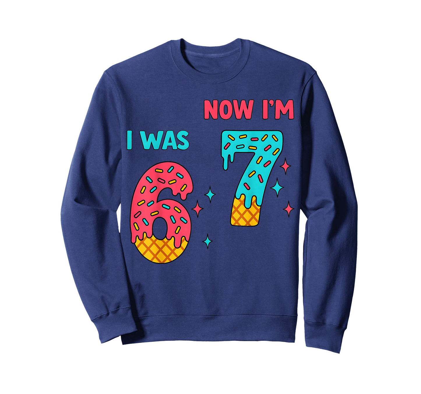 7 Year Old Birthday Shirt was 6 Now I'm 7 67 Funny for Kids T-Shirt
