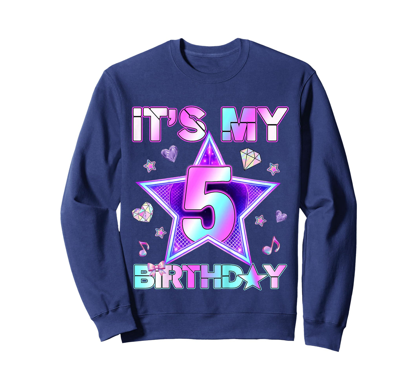 5 Years Old Birthday Kpop Kids Toddler 5th Birthday Girl T-Shirt