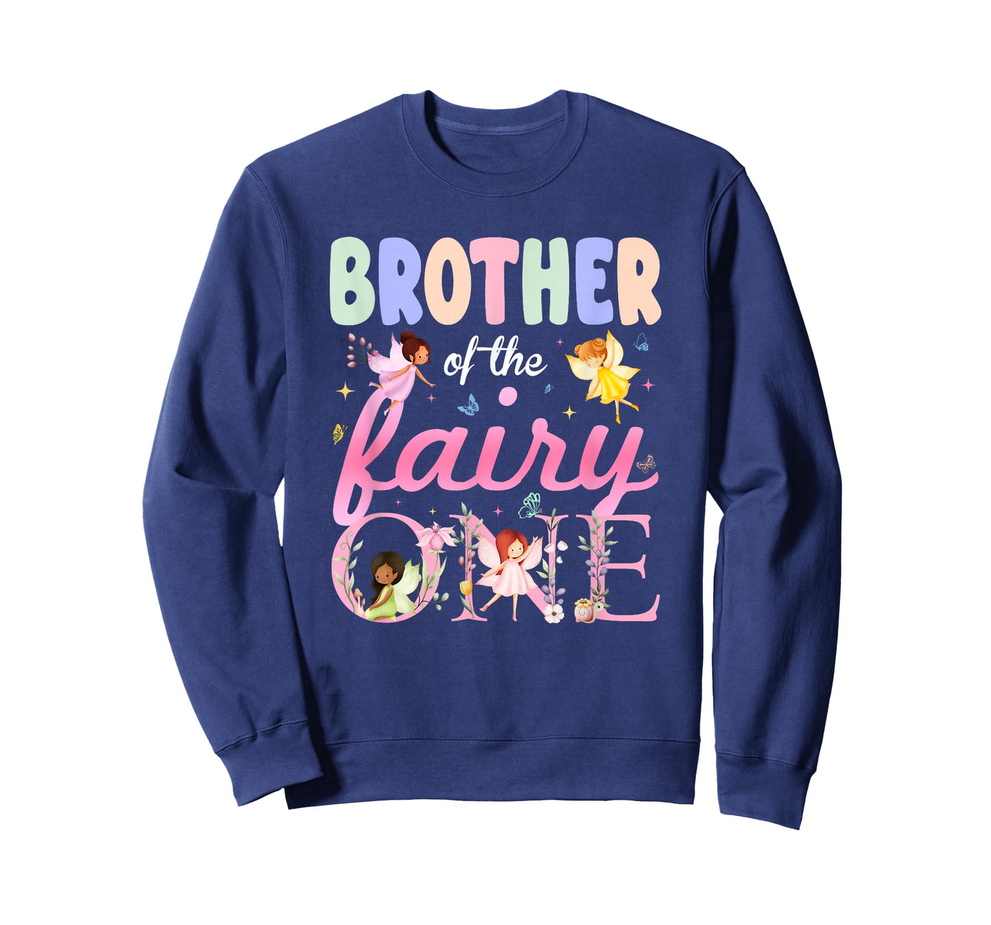 Brother of The Fairy One 1St Birthday Girl Family Matching T-Shirt