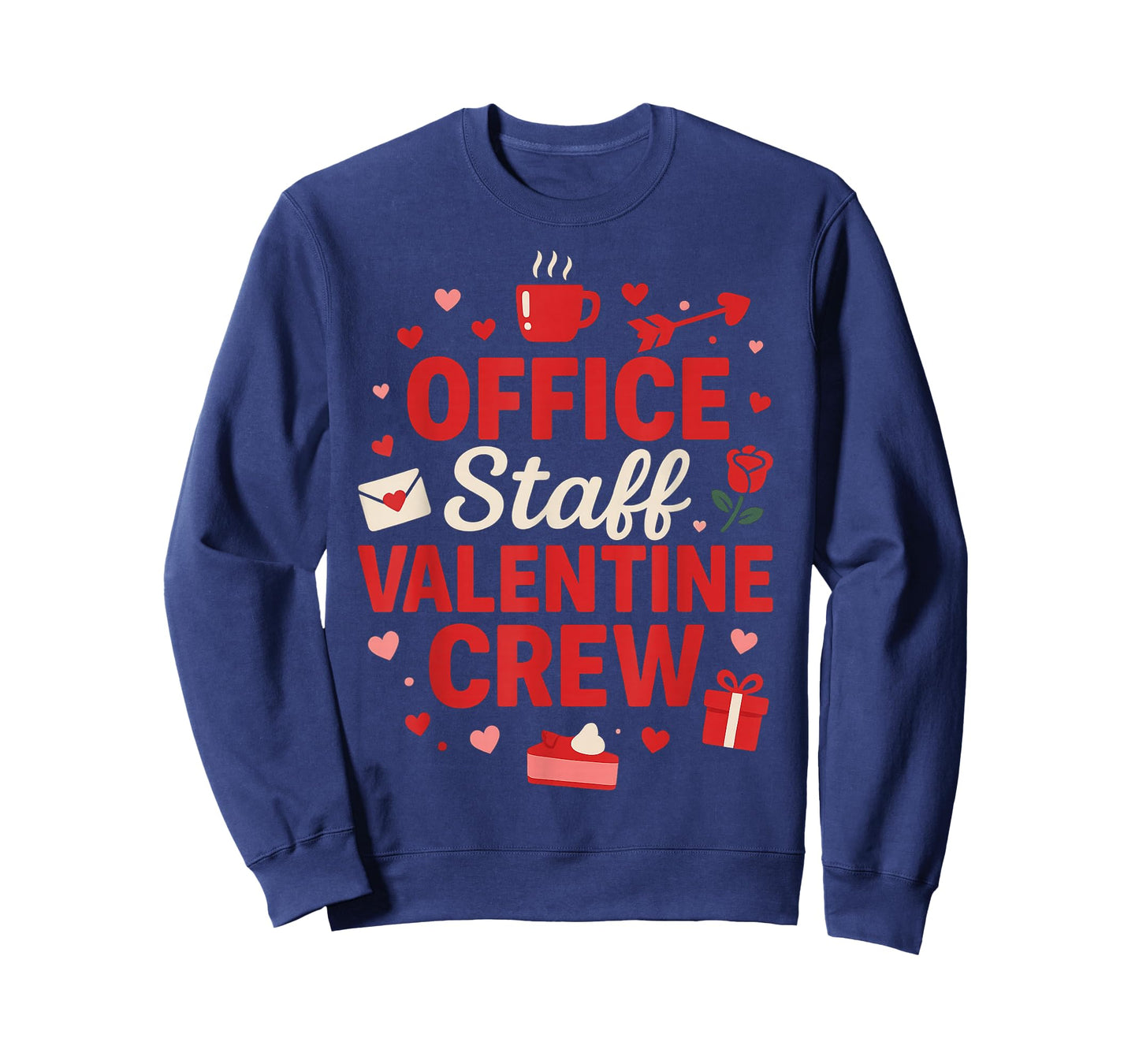 Office Staff Valentine Crew Matching Valentines Day Funny T-Shirt