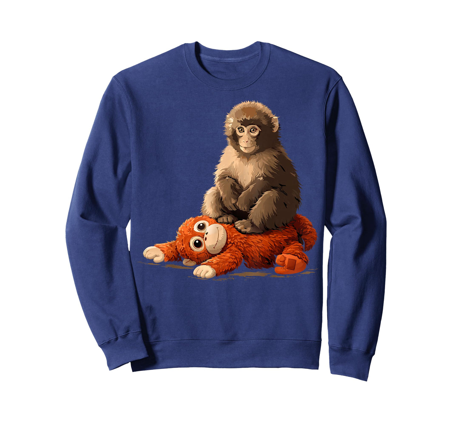 Sad Monkey Punch Meme Sitting On Orange Toy T-Shirt