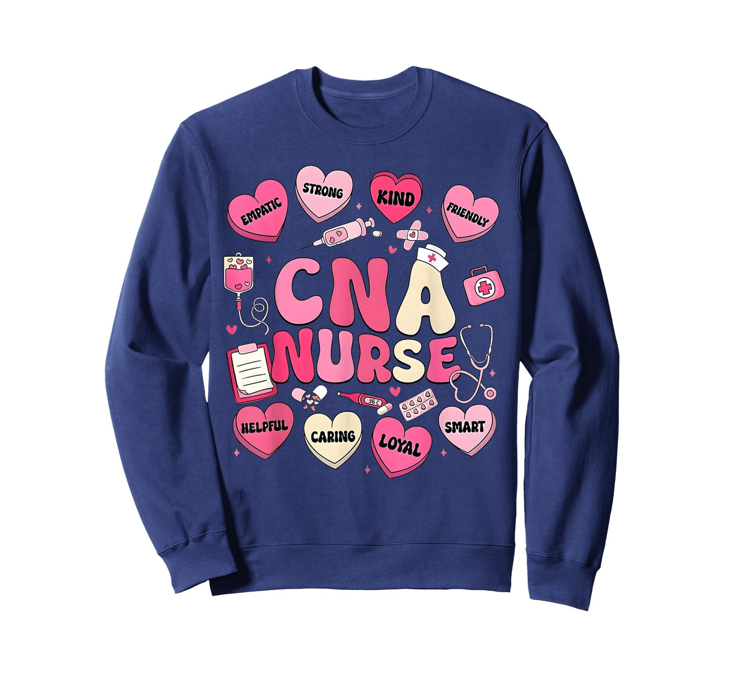 Valentine CNA Nurse Hearts Coquette Pink Women T-Shirt