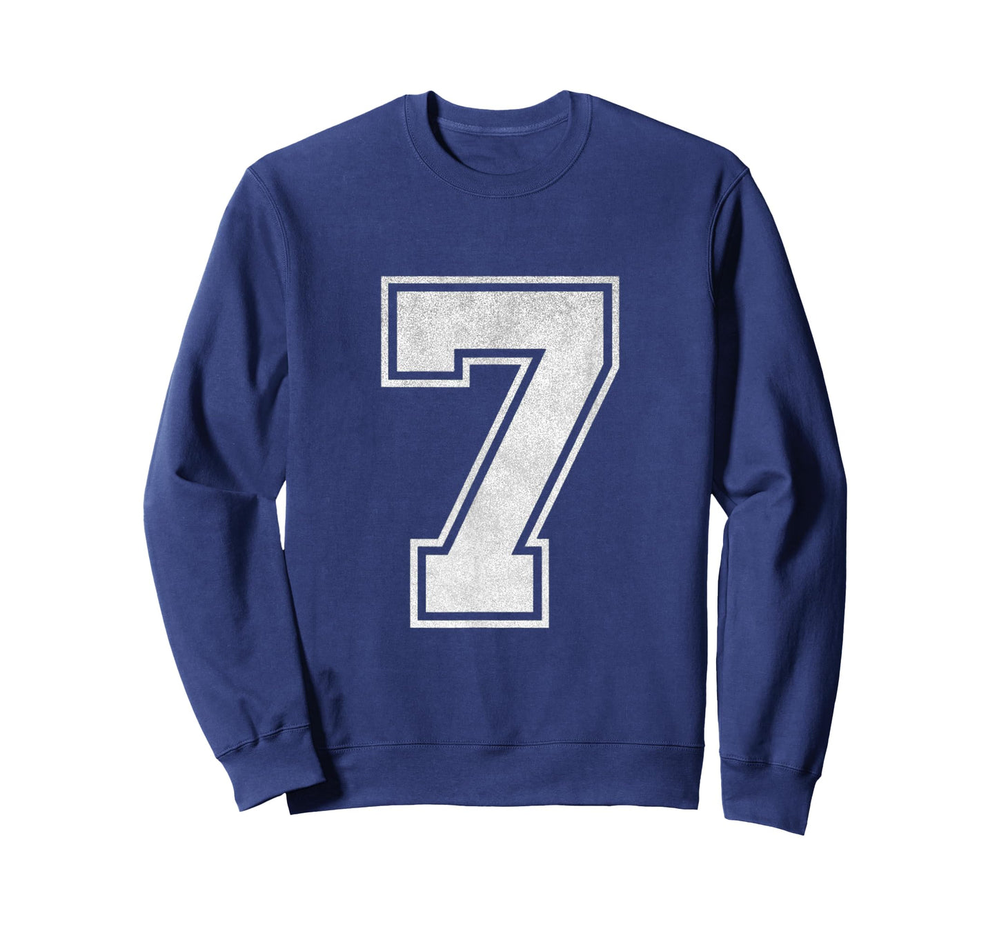 Sports Jersey Number 7 Grunge Fan Team Player Birthday T-Shirt