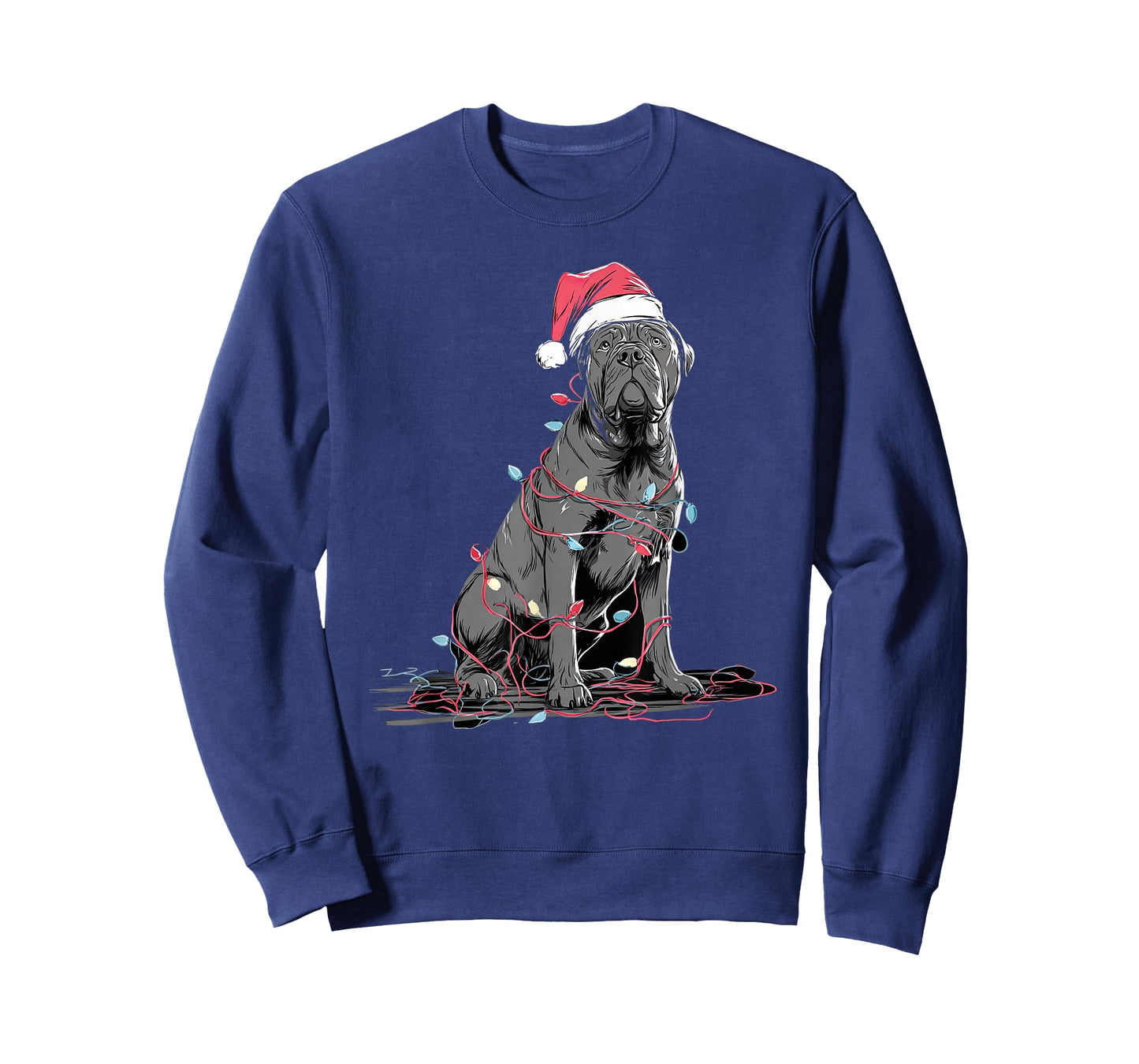 Funny Cane Corso Christmas Graphics Dog Lights Lover T-Shirt