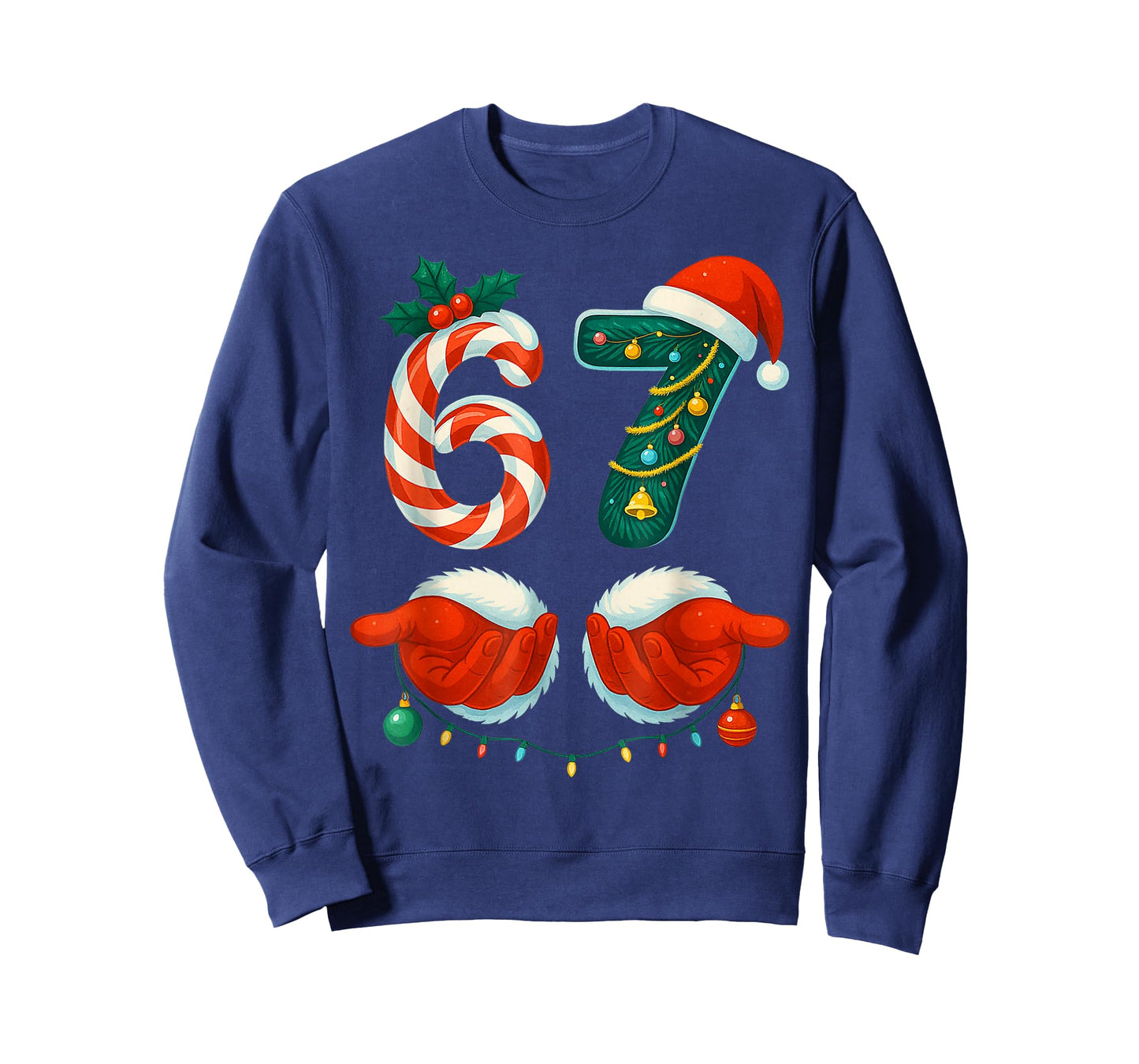 67 Christmas 6 7 Meme Pajamas Holiday Gen Alpha Slang T-Shirt