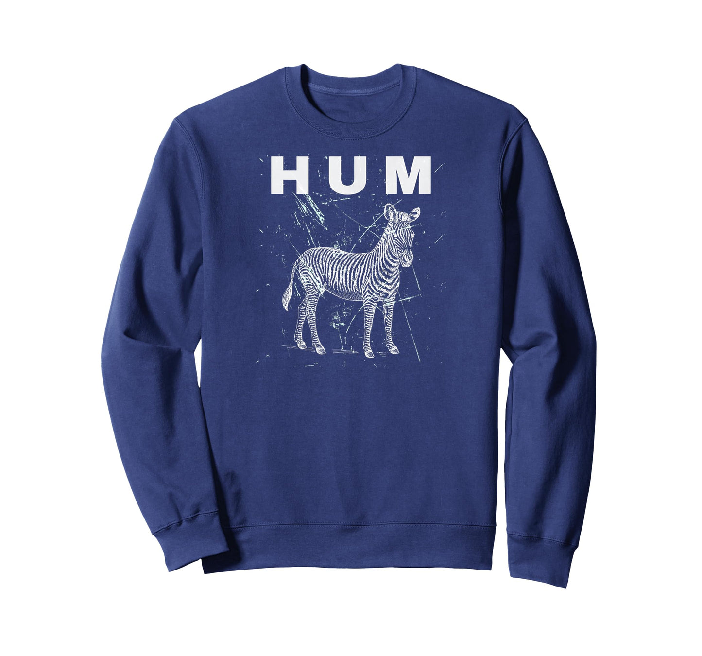 Vintage Animal Lover HUM Funny Retro Design Zebra Meme T-Shirt