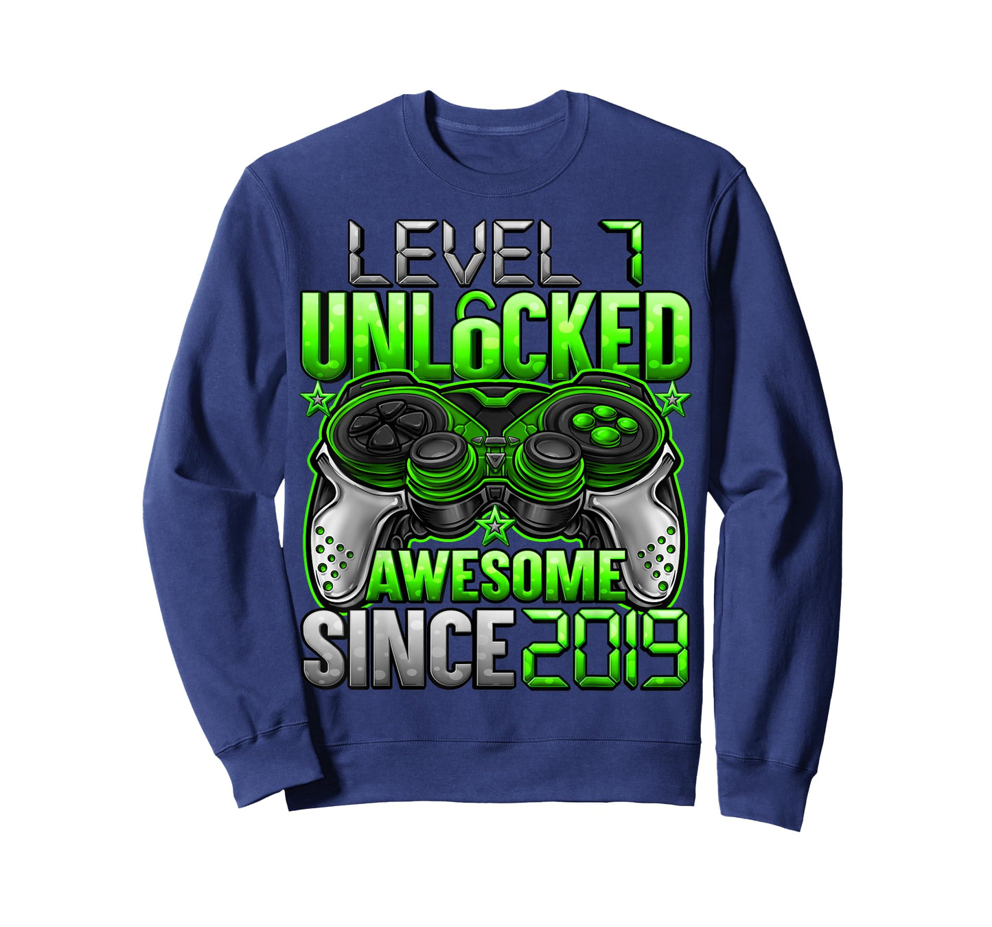 Level 7 Unlocked 7 Year Old Gifts for Boys 7th Birthday Boy T-Shirt