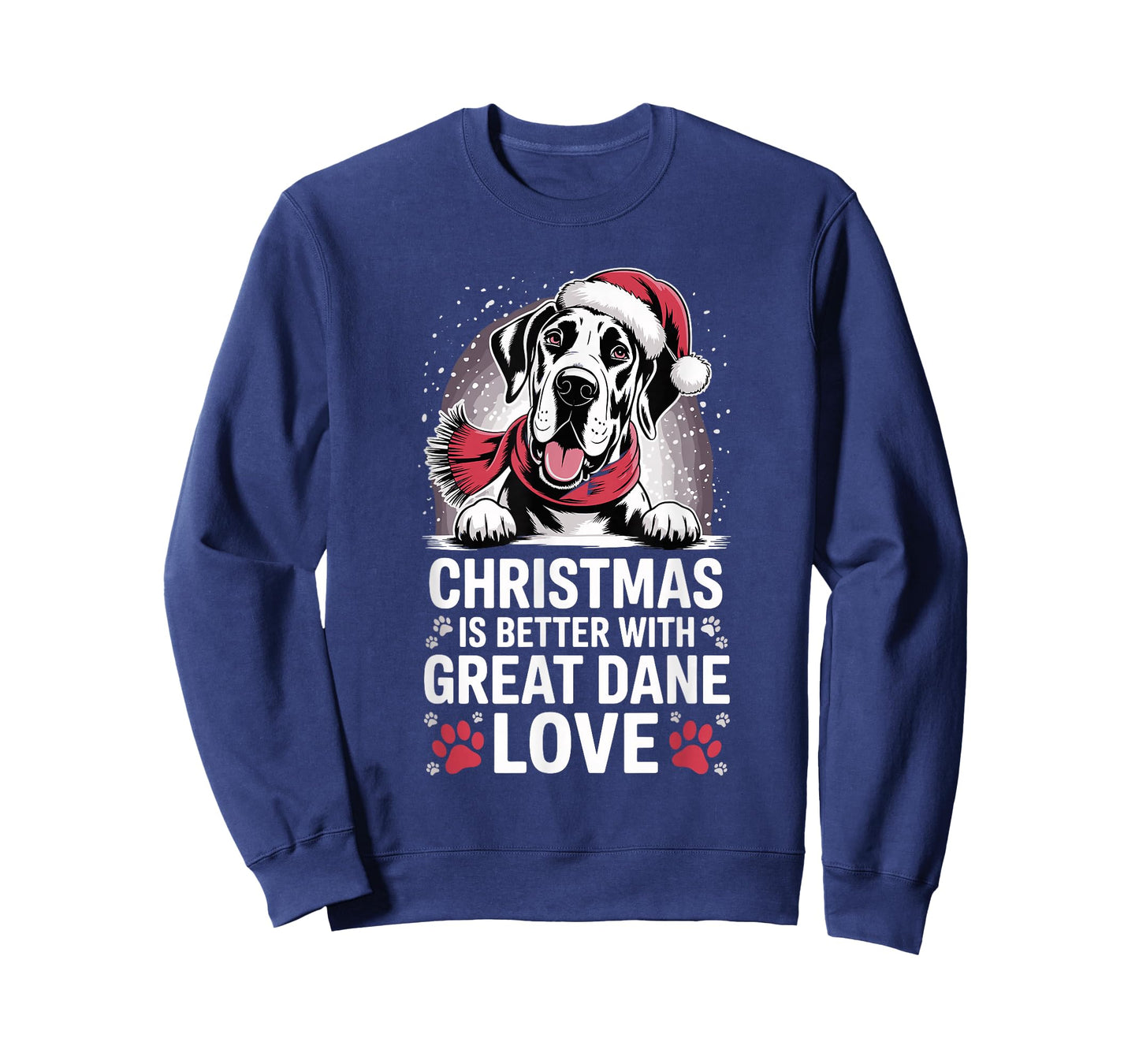 Cute Xmas Puppy Christmas is Better with Great Dane Love T-Shirt