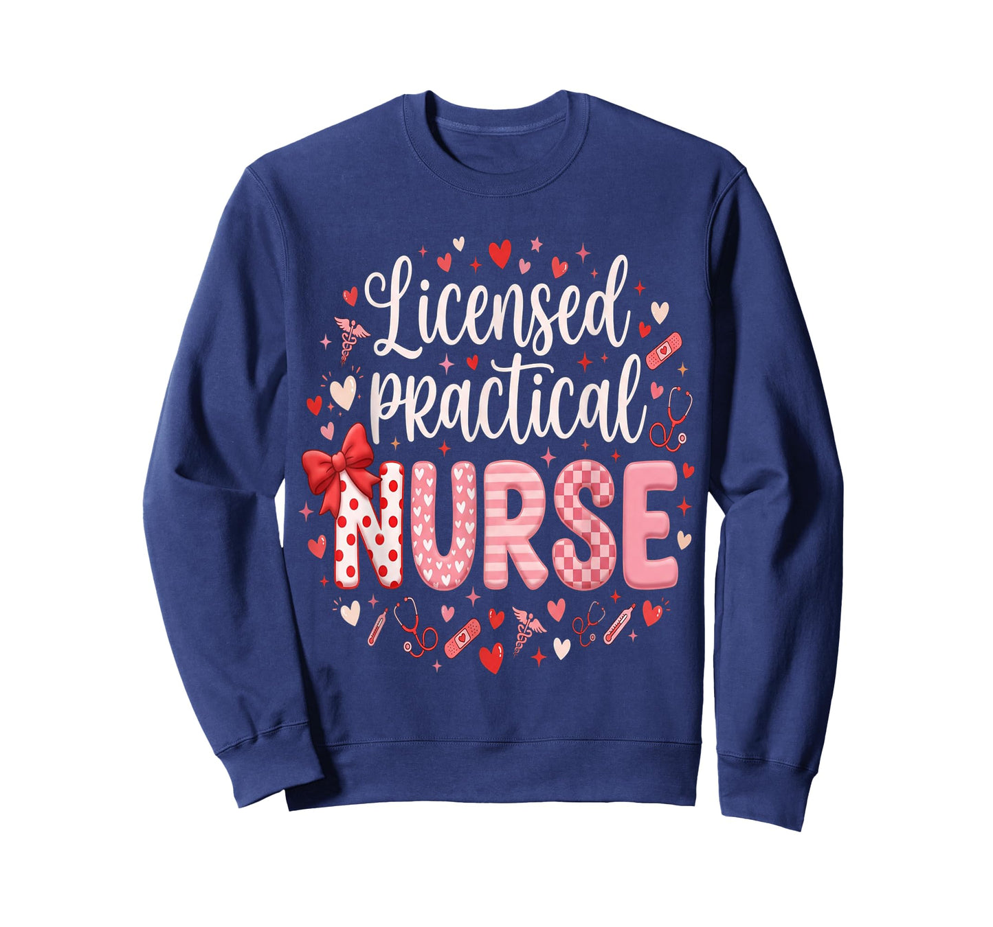 Nurses Heart LPN Valentines Licensed Practical Nurse T-Shirt