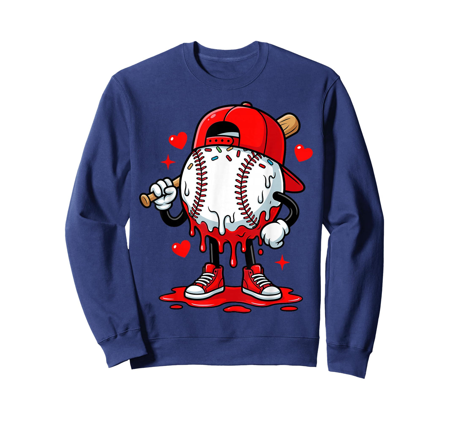 Baseball Drip Icecream Apparel Youth Boy Valentine T-Shirt