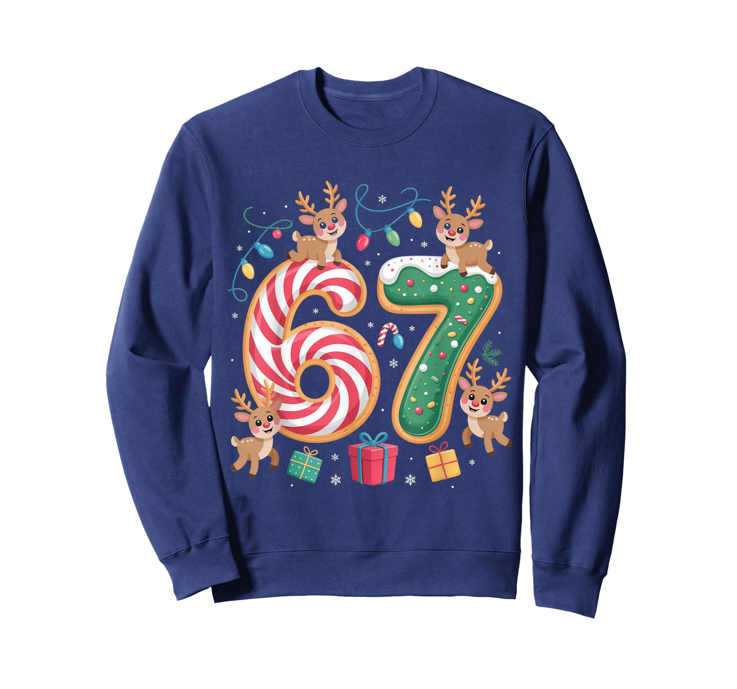 Christmas 67 Funny Xmas Six Seven Ugly Sweater 6-7 T-Shirt