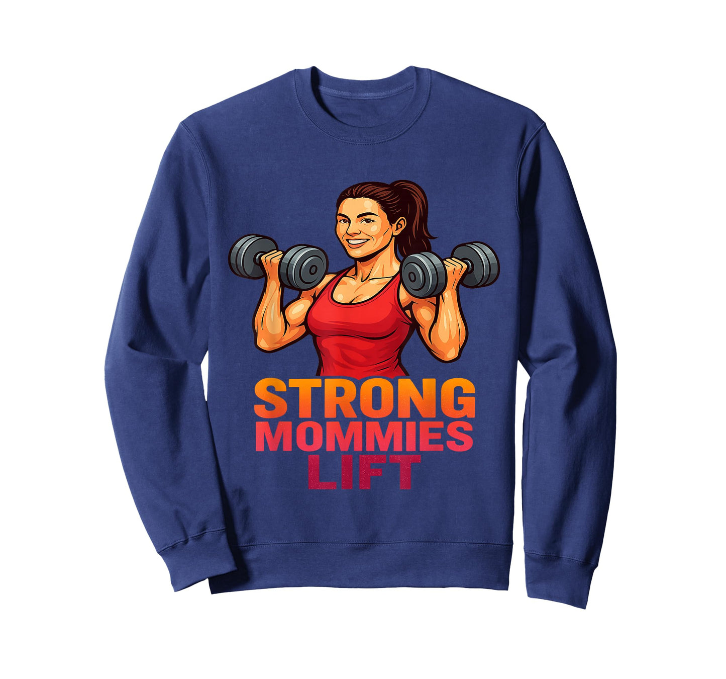 Strong Mommies Lift Fitness Powerlifting Strength Training T-Shirt