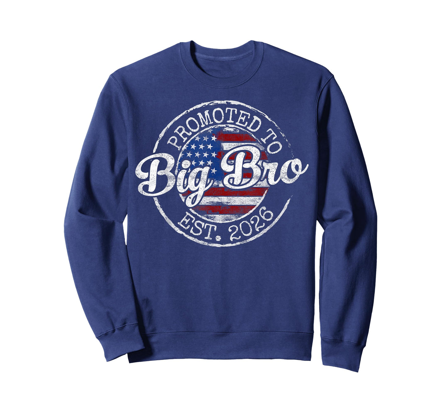 Promoted to Big Bro Est 2026 Stamp First Time Brother to Be T-Shirt