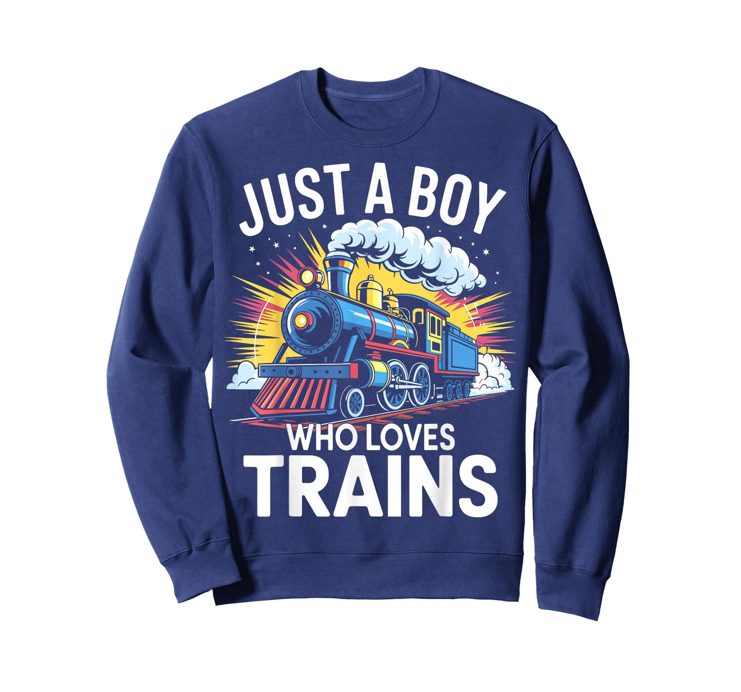 Train Lover Just A Boy Who Loves Trains T-Shirt