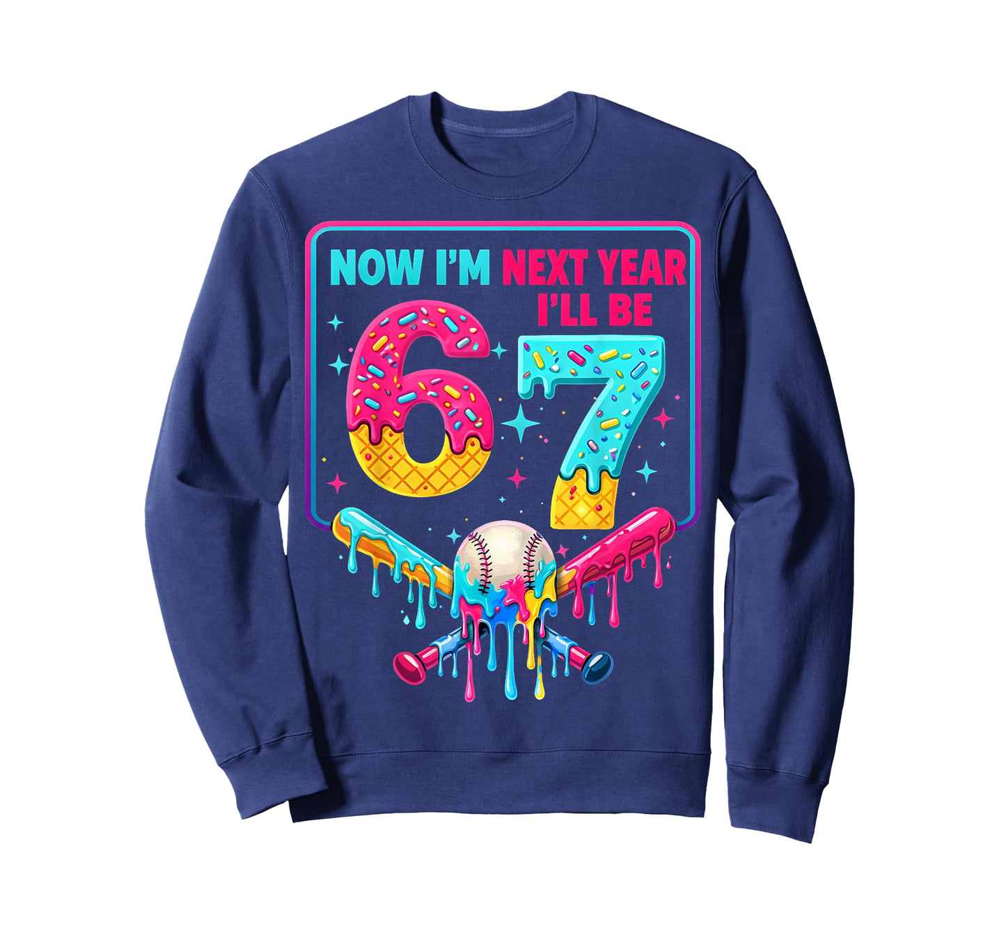 Now I'm 6 Next Year I'll Be 7 67 Birthday Gift for Boy Kid T-Shirt