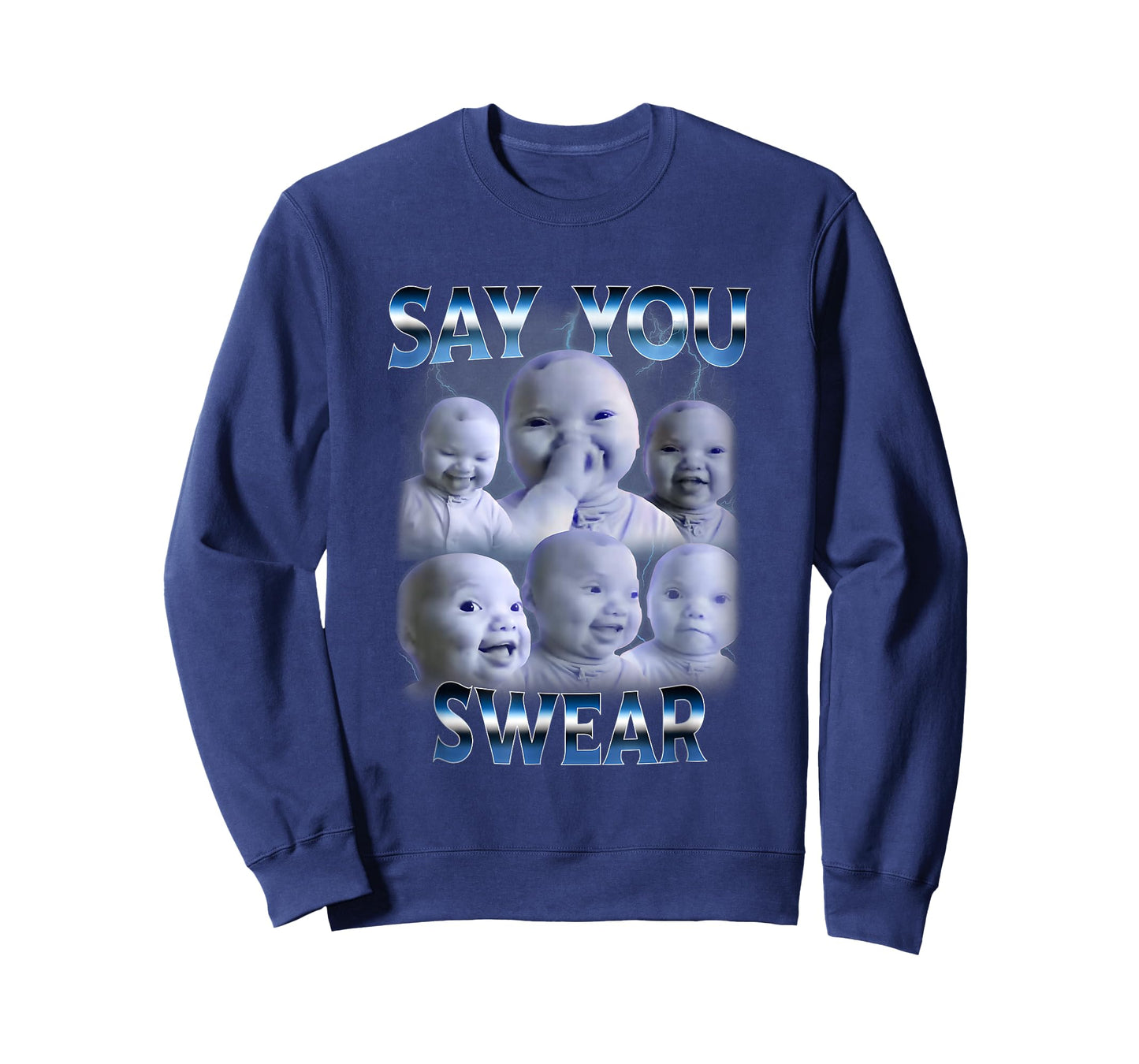 Say You Swear Ai Niche Baby Holding Back Laugh Genz T-Shirt