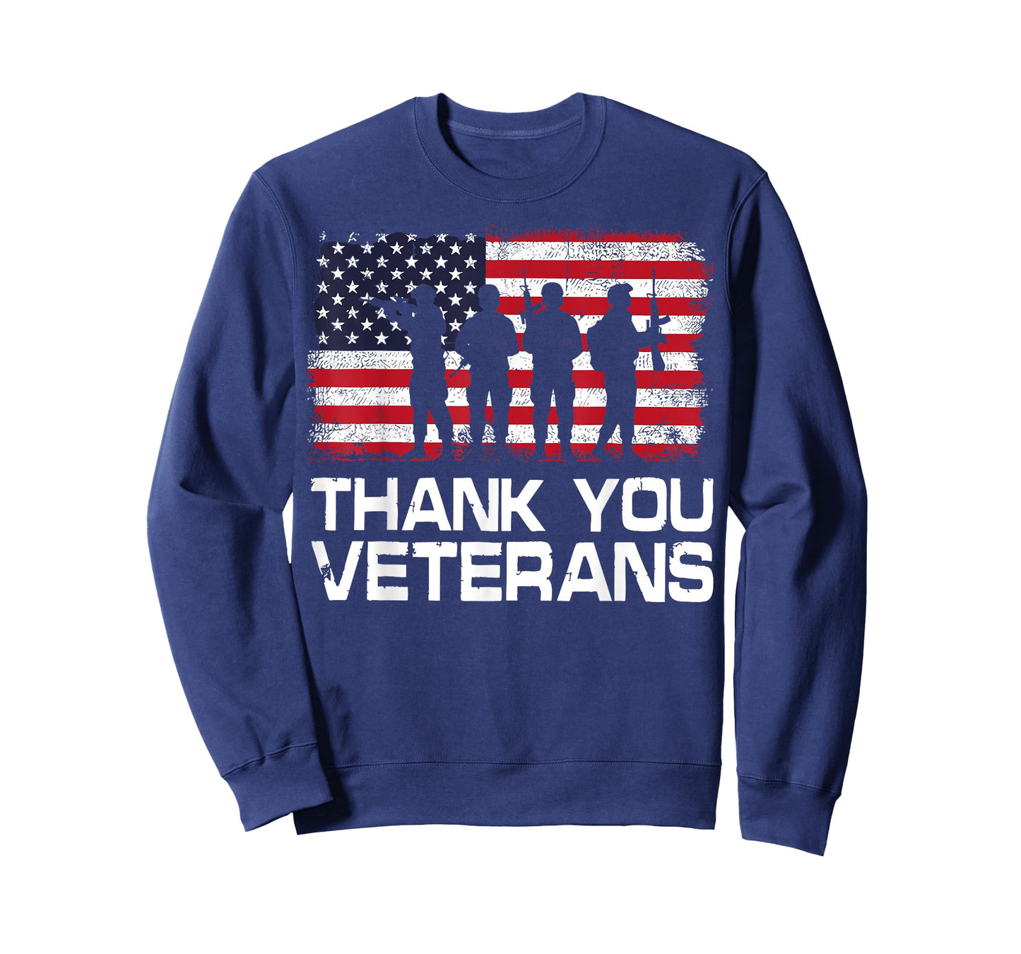 Thank You Veterans Day USA Flag Patriotic Soldier Military T-Shirt