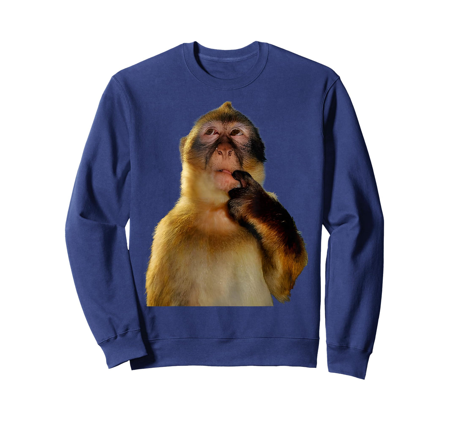Thinking Monkey Funny Meme Cute Gen Alpha T-Shirt