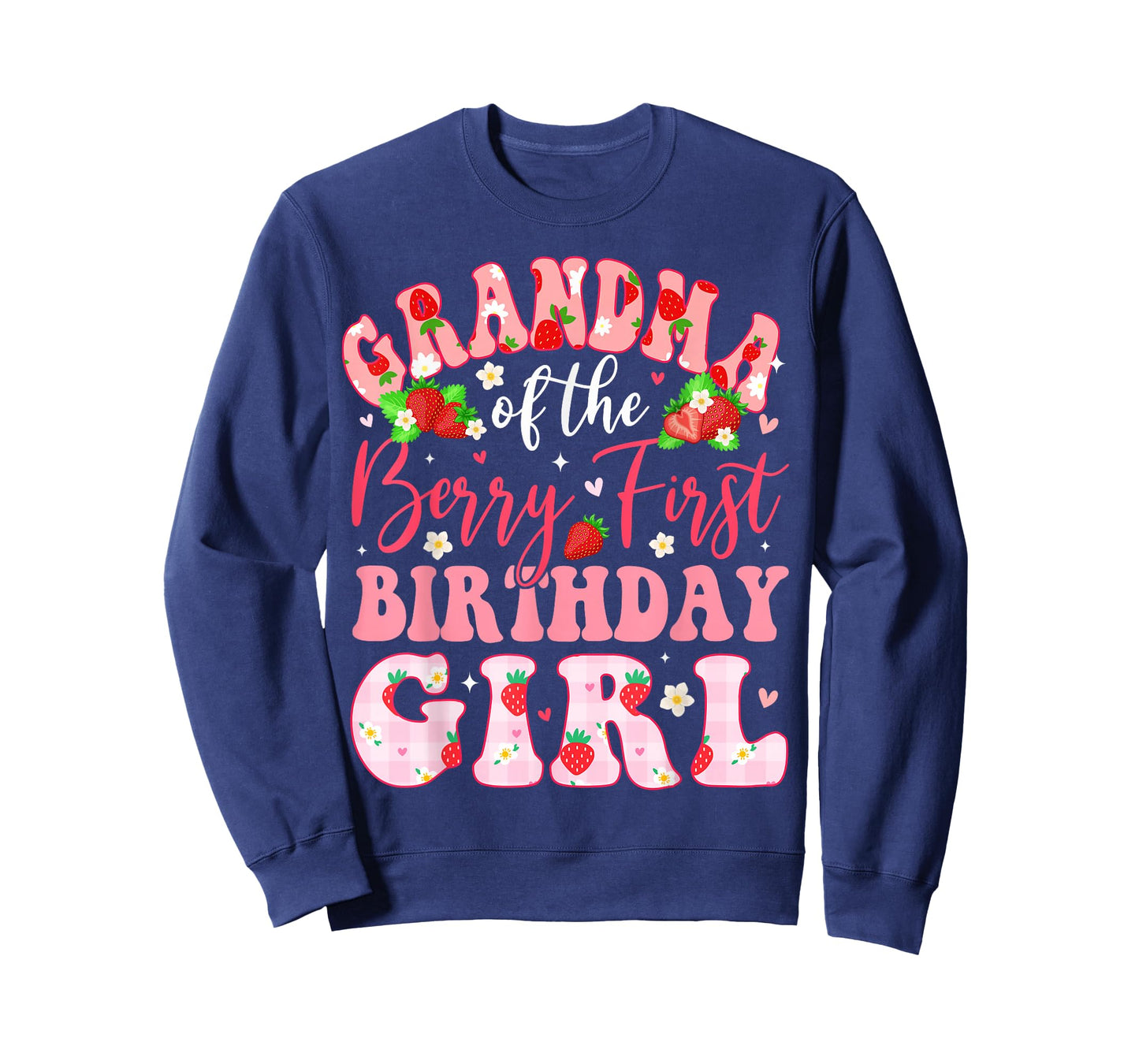 Grandma of The Berry First Birthday Girl Strawberry T-Shirt