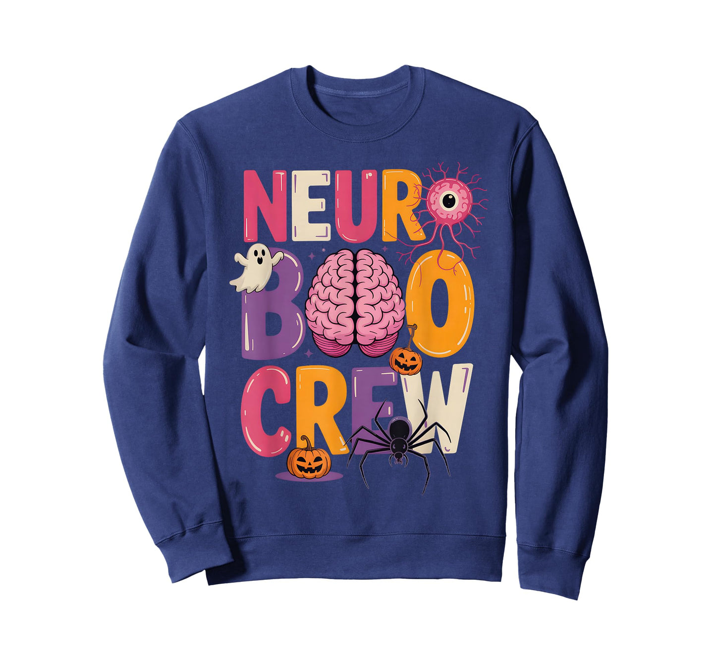 Neuro Boo Crew Halloween Anatomical Brain Anatomy Neurology T-Shirt