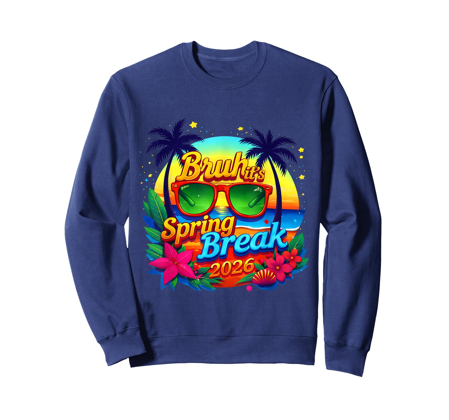 Bruh Spring Break 2026 Vacation Retro Vacation Spring Break T-Shirt