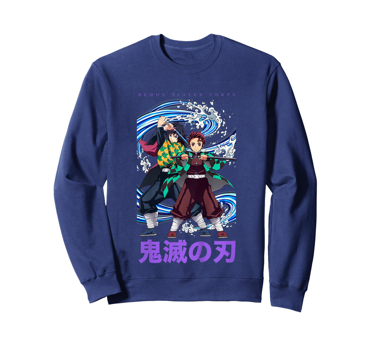 Kids Demon Slayer: Infinity Castle Tanjiro and Giyu Water Duo T-Shirt