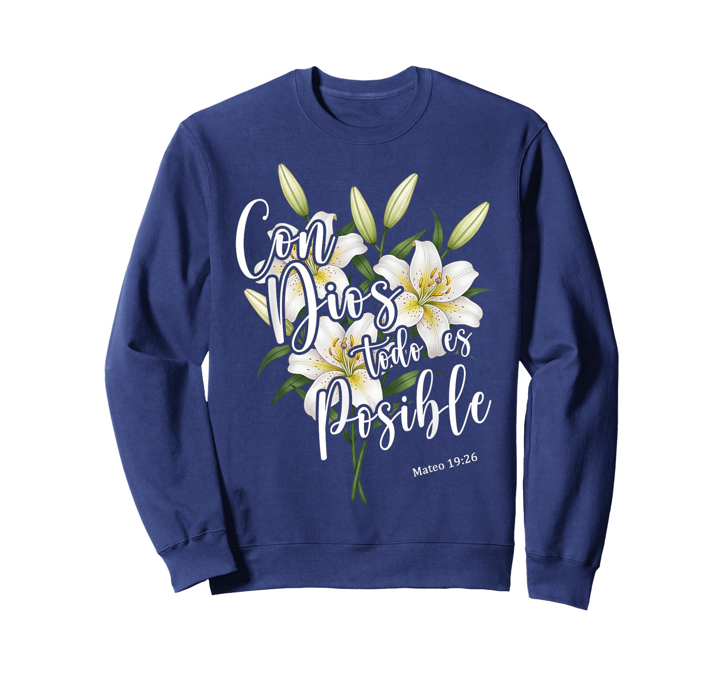 Con Dios Todo ES Posible Shirt Christian Spanish for Womens T-Shirt