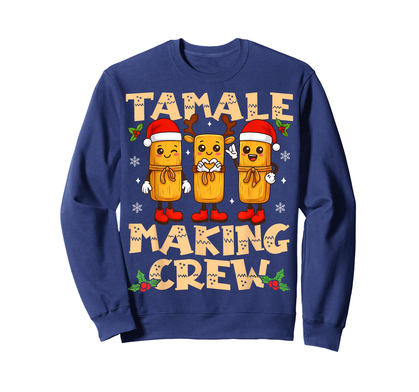 Tamale Making Crew Tamale Season Funny Mexican Christmas T-Shirt