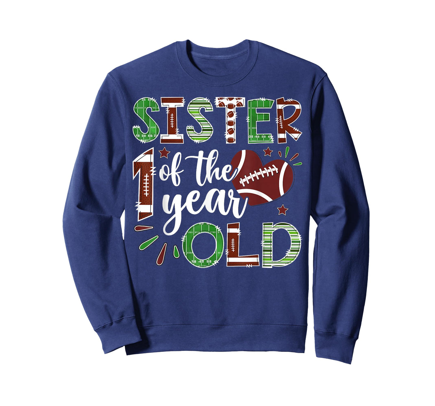 Sister of The 1 Year Old Football First Birthday Boy T-Shirt