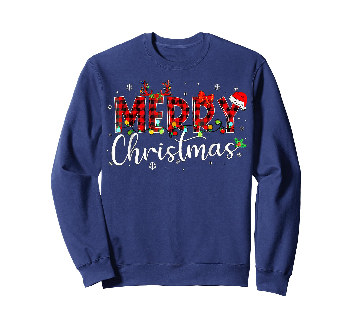 Merry Christmas Buffalo Plaid T-Shirt